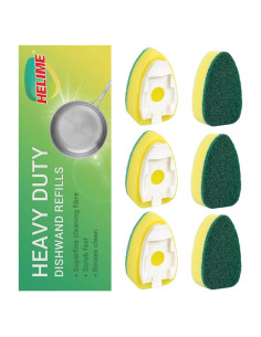 Recargas de Esponjas para Wand de Platos HELIME 12 Paquetes