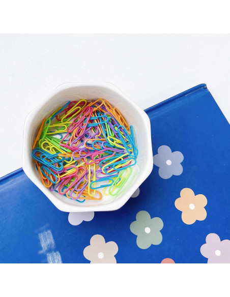 Soporte de Clips de Papel Cerámica LEAZUL Azul Terrazzo Soporte de Clips de Papel Cerámica LEAZUL Azul Terrazzo