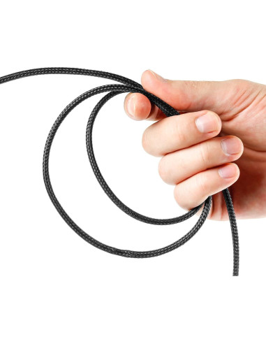 Manga de Cable Trenzada Xuniea 5m 1.27/0.64/0.95cm Negro/Azul