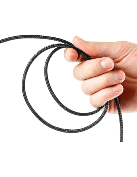 Manga de Cable Trenzada Xuniea 5m 1.27/0.64/0.95cm Negro/Azul