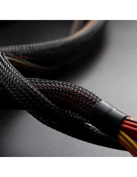 Manga de Cable Trenzada Xuniea 5m 1.27/0.64/0.95cm Negro/Azul