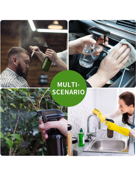 Paquete de 2 Botellas de Spray Reutilizables Arkeiliy 300ml