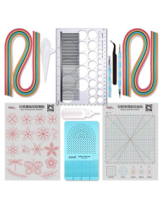 Set Clásico de Quilling JUYA QK10 Azul con Pegamento