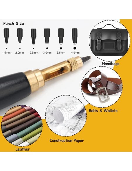 Perforador de Agujeros para Cinturones Boyistar con 6 Puntas