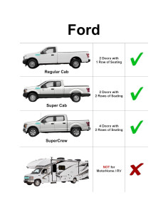 Parasoles laterales YelloPro Auto para Ford Super Duty 2017-2022 2