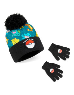 Conjunto de Invierno Pokemon para Niños - Gorro, Guantes y Bufanda
