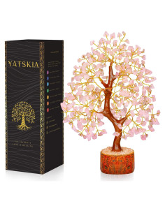 Árbol de Cuarzo Rosa Yatskia - Decoración Feng Shui 25-30 cm