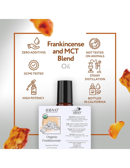 Aceite Esencial de Incienso Orgánico HBNO Roll-On 10 ml Aceite Esencial de Incienso Orgánico HBNO Roll-On 10 ml