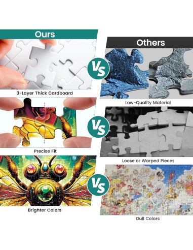 Rompecabezas de 300 Piezas Abeja DAGIRT 52.1x38.1cm Cartón Reciclado