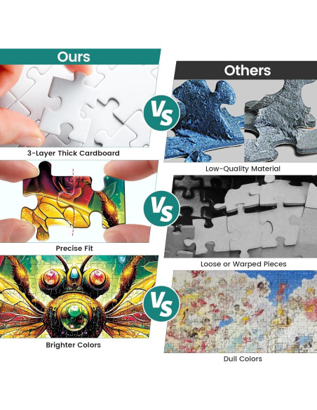 Rompecabezas de 300 Piezas Abeja DAGIRT 52.1x38.1cm Cartón Reciclado