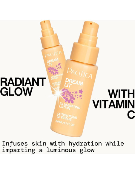 Loción Facial Iluminadora Pacifica Dreamlit 50 ml - Hidratante Vegano