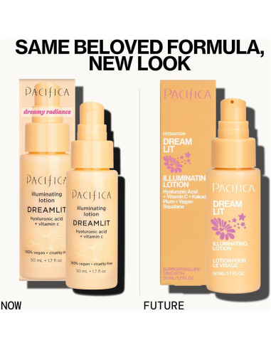 Loción Facial Iluminadora Pacifica Dreamlit 50 ml - Hidratante Vegano