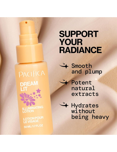Loción Facial Iluminadora Pacifica Dreamlit 50 ml - Hidratante Vegano