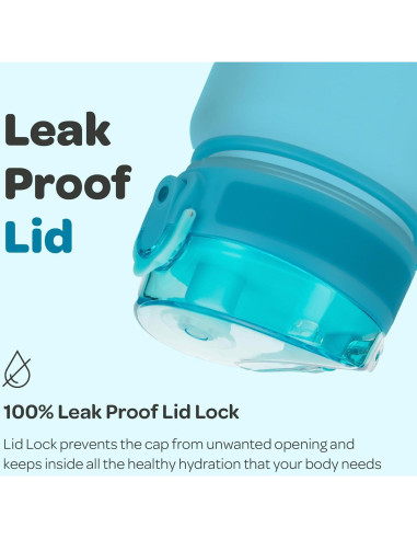 Botella de Agua Reutilizable Hydracy 500ml con Marcador de Tiempo