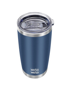 Taza de Viaje WETOWETO 20oz Acero Inoxidable Aislada