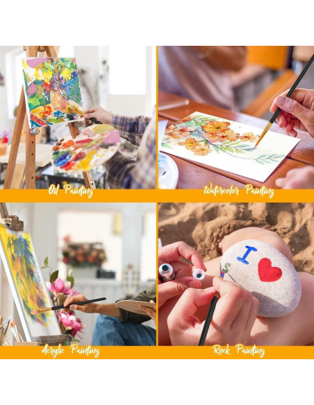 Conjunto de Pinceles Acrílicos Soucolor 10-Pack Multipropósito