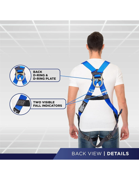 Arnés de Cuerpo Completo Palmer Safety 5 Puntos D-Ring