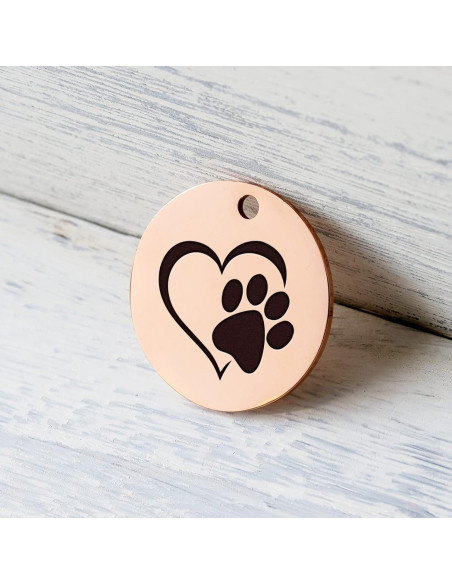 Etiqueta de Identificación para Mascotas MYLUCKYTAG con QR - Acero Inoxidable