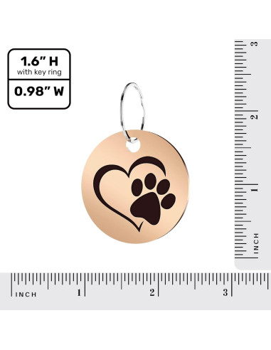 Etiqueta de Identificación para Mascotas MYLUCKYTAG con QR - Acero Inoxidable