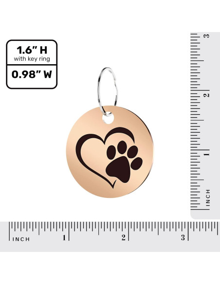 Etiqueta de Identificación para Mascotas MYLUCKYTAG con QR - Acero Inoxidable