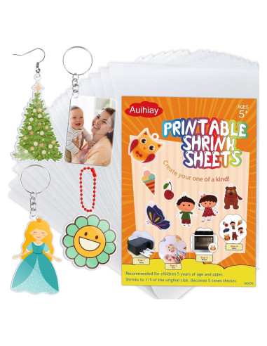 Hojas Retráctiles Imprimibles Auihiay 8PCS 23x30cm Blancas