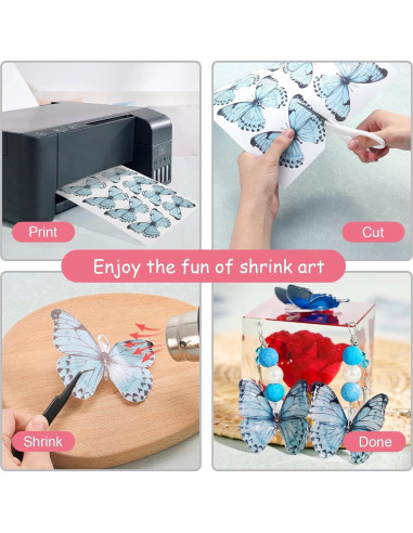 Hojas Retráctiles Imprimibles Auihiay 8PCS 23x30cm Blancas