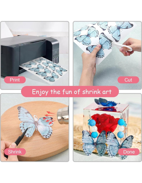 Hojas Retráctiles Imprimibles Auihiay 8PCS 23x30cm Blancas