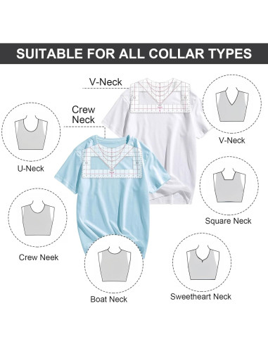 Regla de Alineación para Camisetas Wanmu 35.56x20.32cm PVC