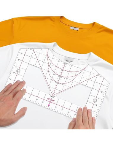 Regla de Alineación para Camisetas Wanmu 35.56x20.32cm PVC