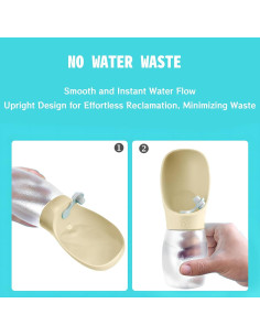 Botella de Agua para Perros Kalimdor 350ml a Prueba de Fugas 2