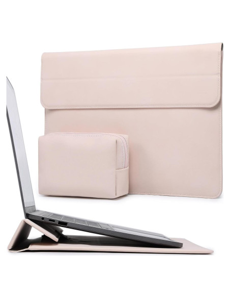 Funda para Laptop 13" HYZUO con Soporte y Bolsa Albaricoque