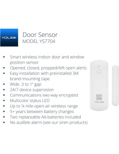 Sensor de Puerta Inteligente YoLink con Hub - Rango 402m 2