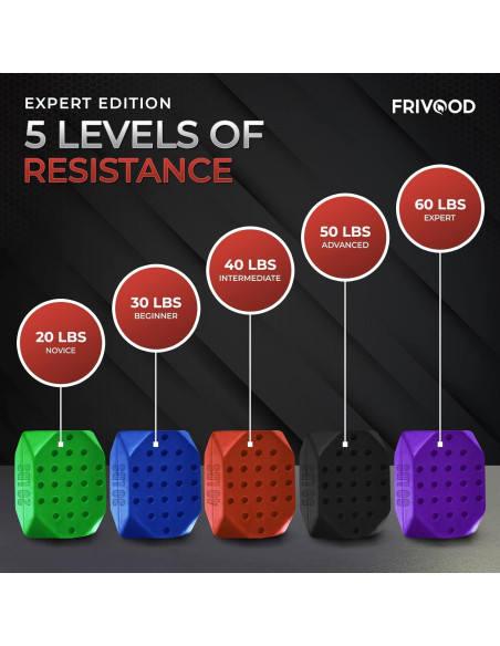 Ejercitador de Mandíbula FRIVOOD - Set 10 Piezas Silicona Resistencia