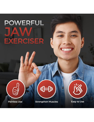 Ejercitador de Mandíbula FRIVOOD - Set 10 Piezas Silicona Resistencia