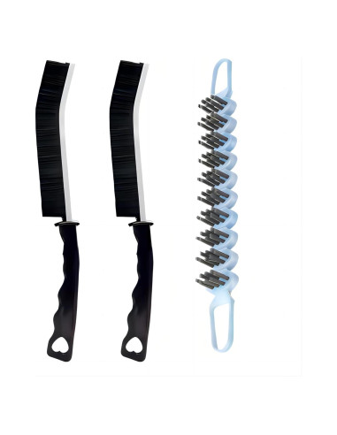 Juego de Cepillos de Limpieza POPGIO 3 Piezas Cerdas Duras