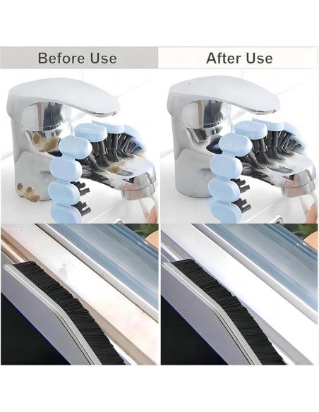 Juego de Cepillos de Limpieza POPGIO 3 Piezas Cerdas Duras