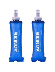 Botellas de Agua Plegables AONIJIE 250ml - 2 Pcs TPU Libre BPA