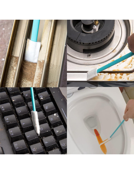 Kit de 50 Cepillos de Limpieza Desechables Kevinrooty Azul