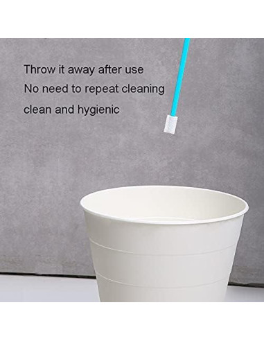 Kit de 50 Cepillos de Limpieza Desechables Kevinrooty Azul