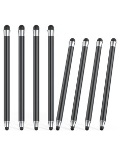 Bolígrafo Stylus 2 en 1 OOCLCURFUL Negro, Alta Precisión, Doble Punta