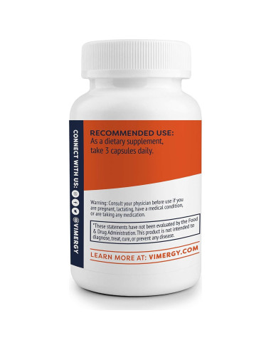 Suplemento de Curcumina Vimergy 1000mg - 90 Cápsulas Líquidas Veganas