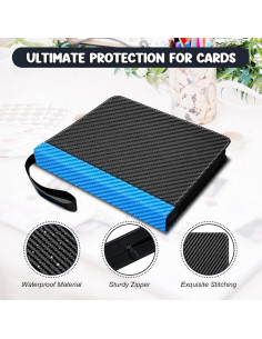 Carpeta de Tarjetas Coleccionables HYMENEX 900 Bolsillos PU 2