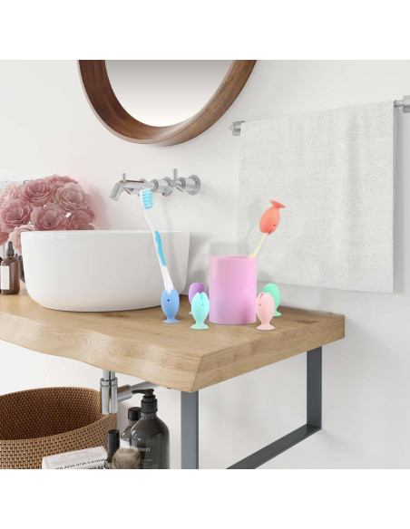 6 Pcs Cubiertas de Cepillo de Dientes Silicona Abeillo