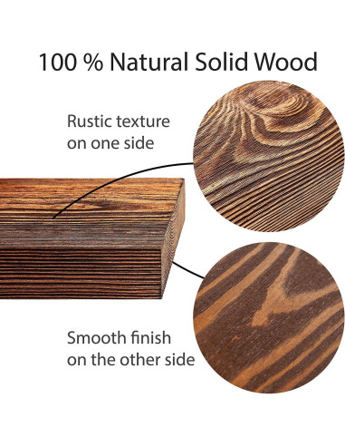 Estantes Flotantes de Madera New England 60.96 cm - Juego de 2