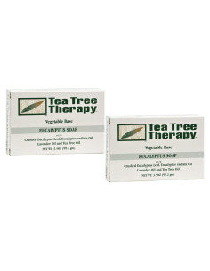 Jabón en barra vegetal Tea Tree Therapy Eucalipto 2 unidades