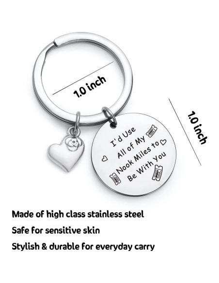 Llavero de Acero Inoxidable Animal Crossing New Horizons