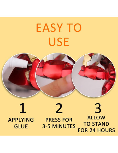 Pegamento Suave TEOYAFLY 2x60ml - Adhesivo Transparente para Manualidades