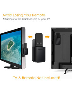 Soporte para Control Remoto Fintie Negro para Apple TV 4K y Roku 2