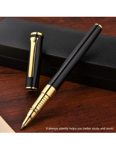 Bolígrafo de Lujo YIVONKA Negro 0.5mm Recarga en Caja Regalo 2