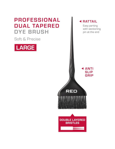 Cepillo de Tinte Profesional RED by Kiss - Doble Punta Grande